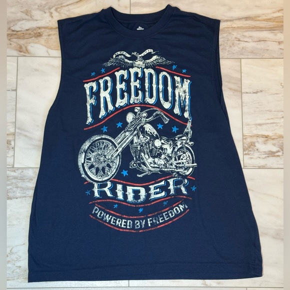 Way To Celebrate Other - Way to Celebrate Freedom Rider Sleeveless Tee Shirt XL